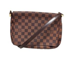 Louis Vuitton Musette Tango Damier Ebene Musette Shoulder Bag